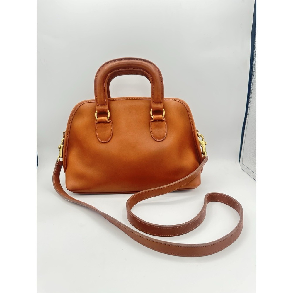 Coach Vintage Handbag Baxter Satchel British Tan Leather "Doctor Bag"  305